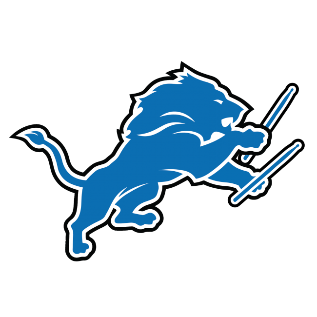 Detroit Lions Heavy Metal Logo fabric transfer